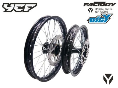 ALUMINIUM WHEEL KIT 14/17'' CNC HUB BLACK