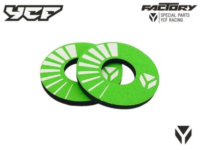 YCF DONUTS 2PCS  d25xd55x5mm 2015 GREEN