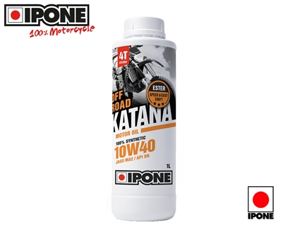 IPONE KATANA OFF ROAD - Huile moteur 4T 100% Synthétique - 1L