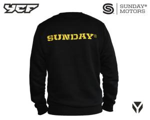 SWEAT NOIR LOGO SUNDAY TAILLE L