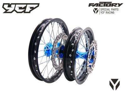 ALUMINIUM WHEEL KIT 12/14'' CNC HUB BLUE