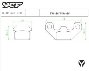 PLAQUETTES DE FREIN AVANT SIMPLE PISTON