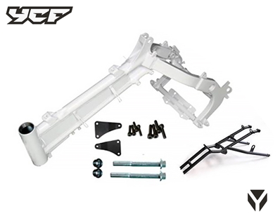 CADRE COMPLET PILOT F150 / SM F150 BLANC / PATTES NOIRES 2018